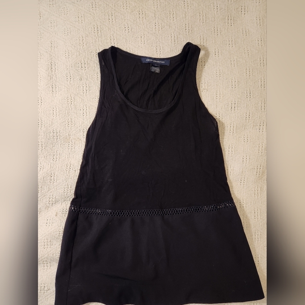 Women's French Connection Black Tank Size Small